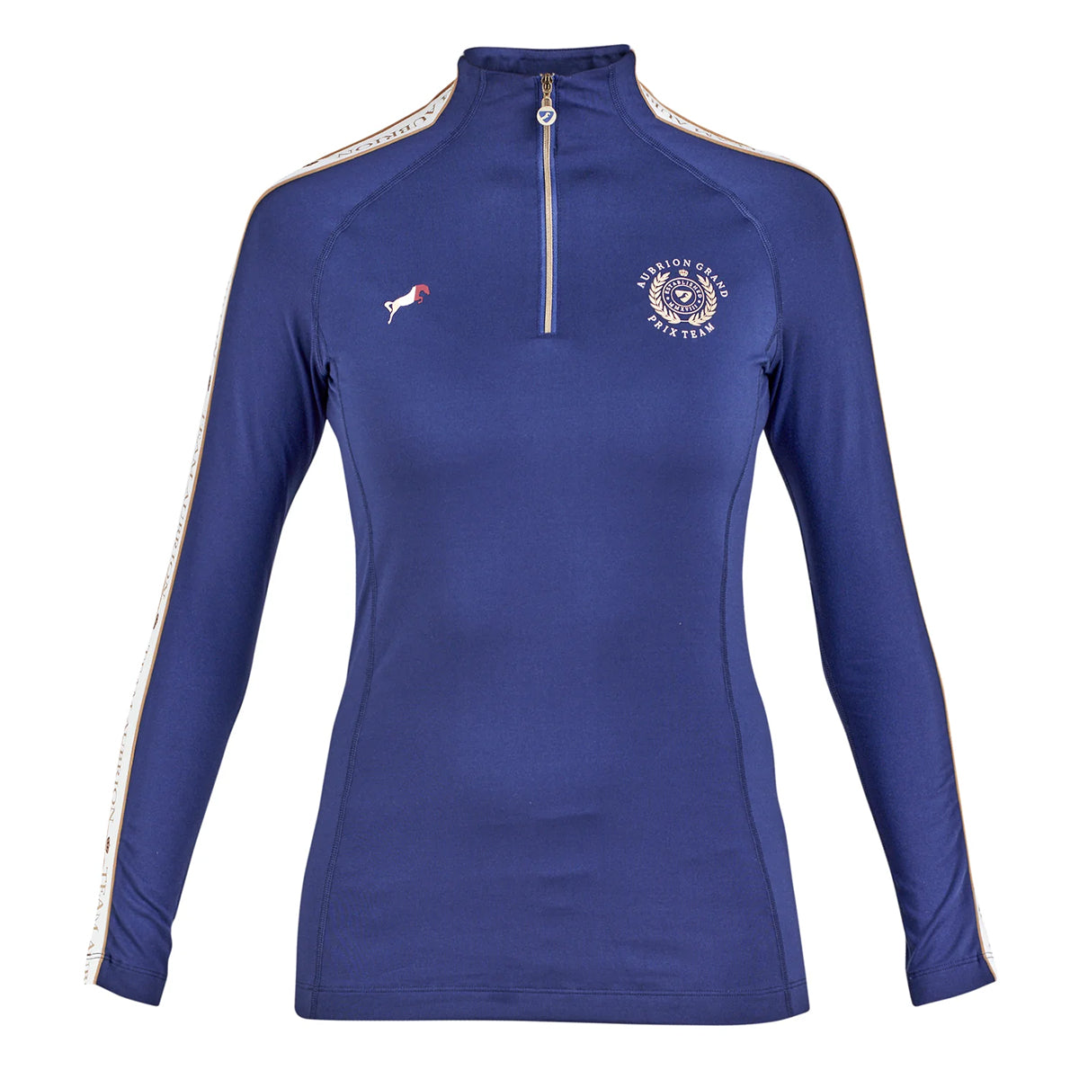 Navy - Front - Aubrion Womens-Ladies Team Winter Base Layer Top