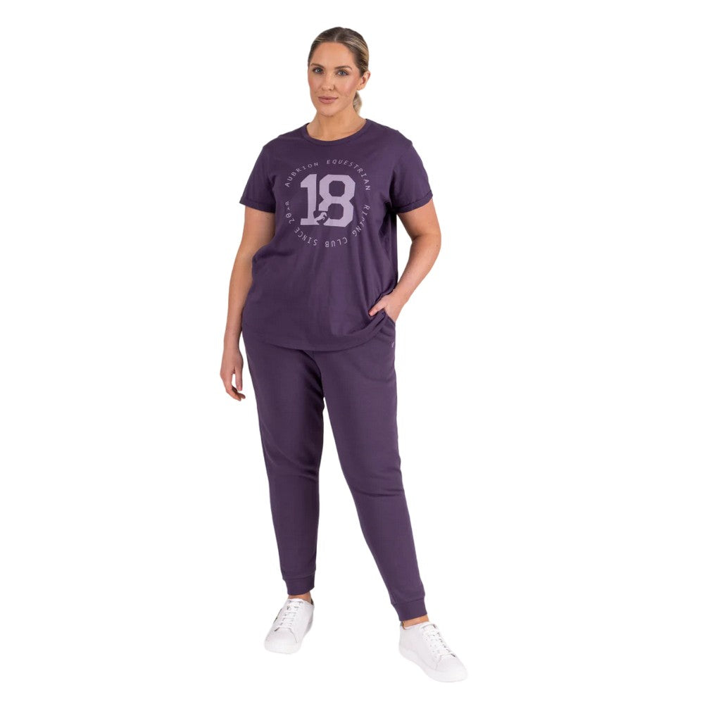 Purple - Back - Aubrion Womens-Ladies Repose T-Shirt