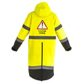 Yellow - Back - Equi-Flector Unisex Adult All Weather Coat