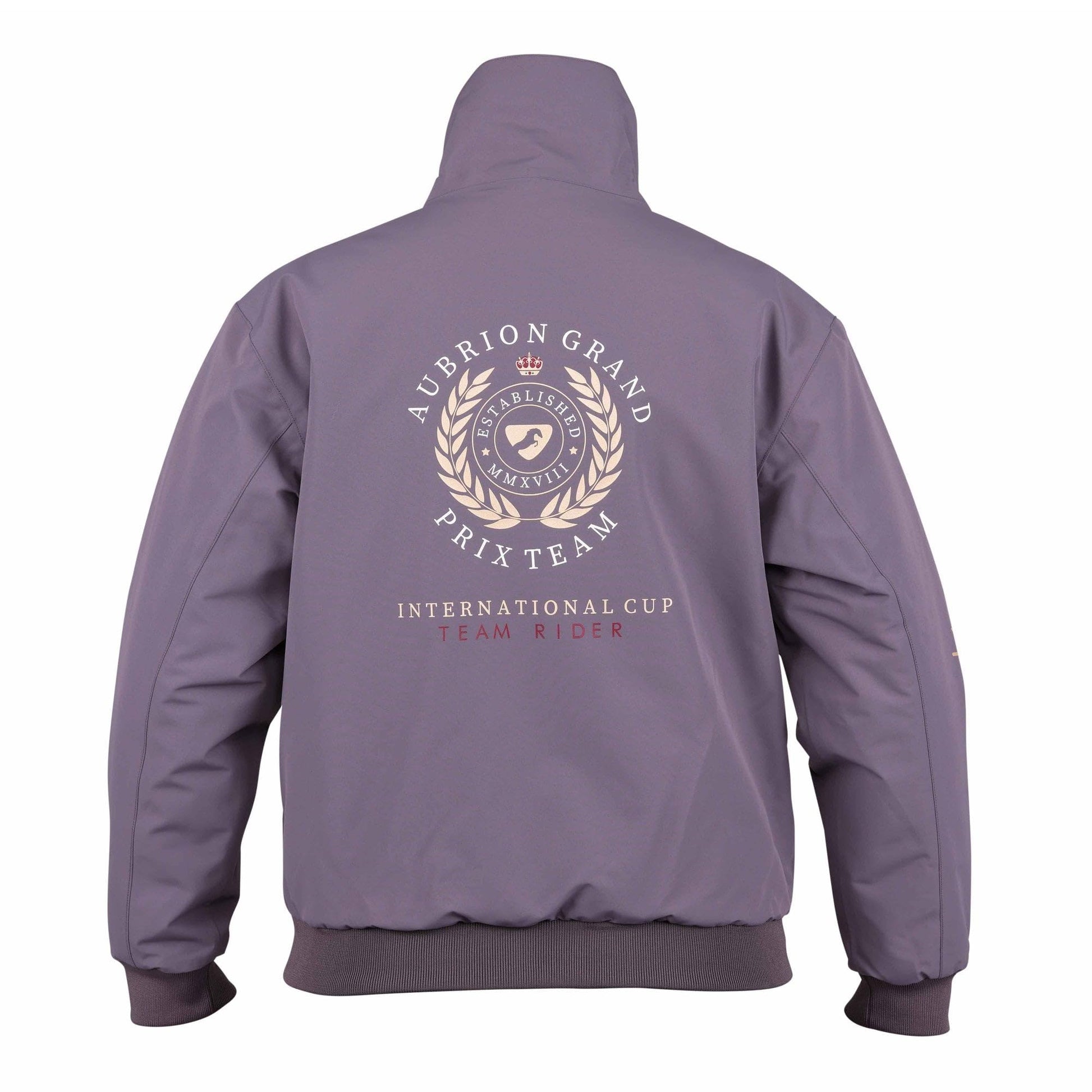 Grey - Back - Aubrion Womens-Ladies Team Jacket
