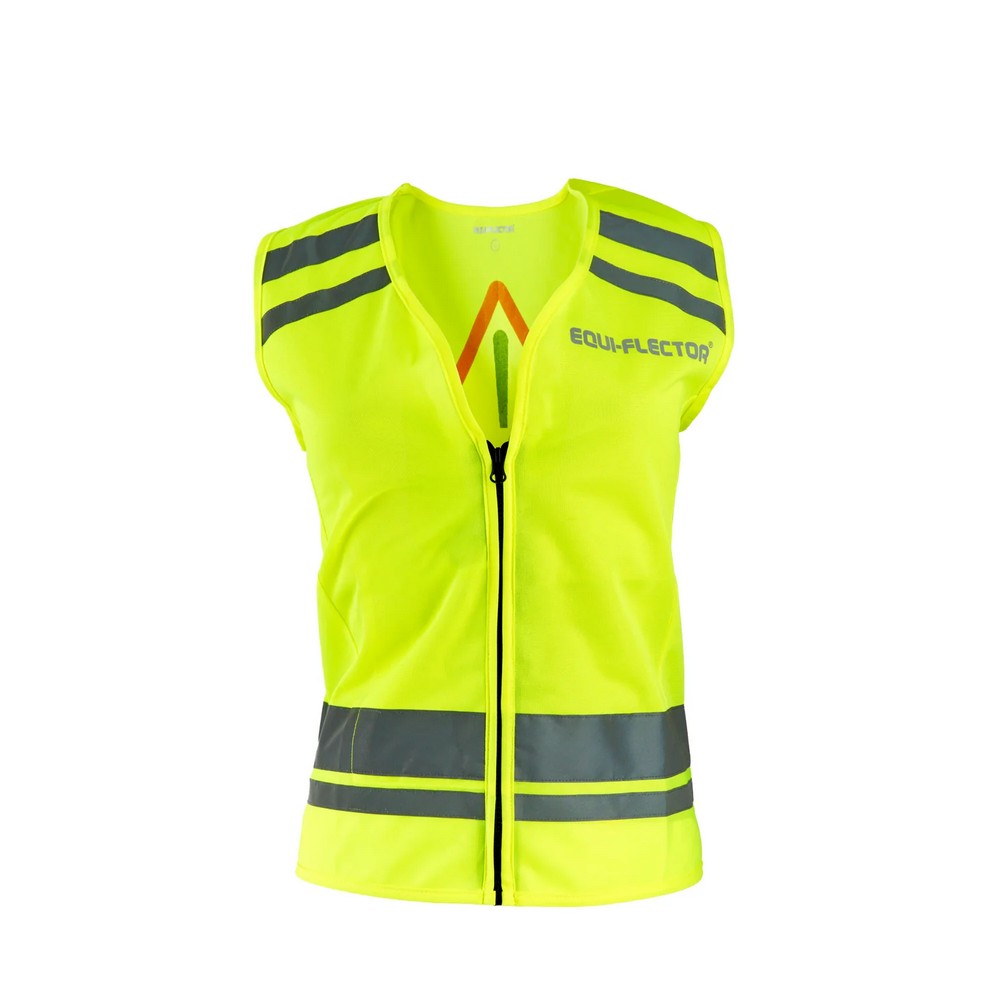 Yellow - Front - Equi-Flector Childrens-Kids Safety Vest