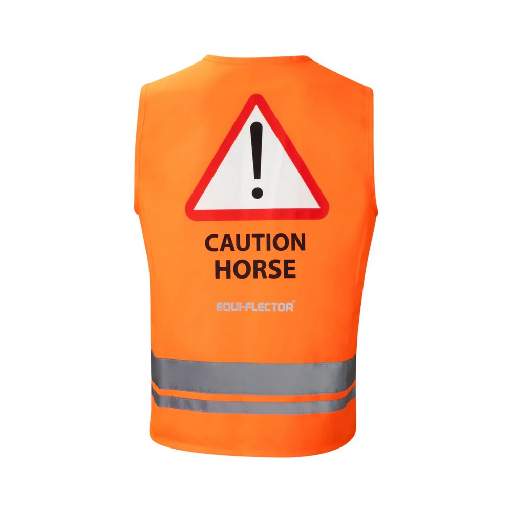 Orange - Back - Equi-Flector Unisex Adult Safety Vest