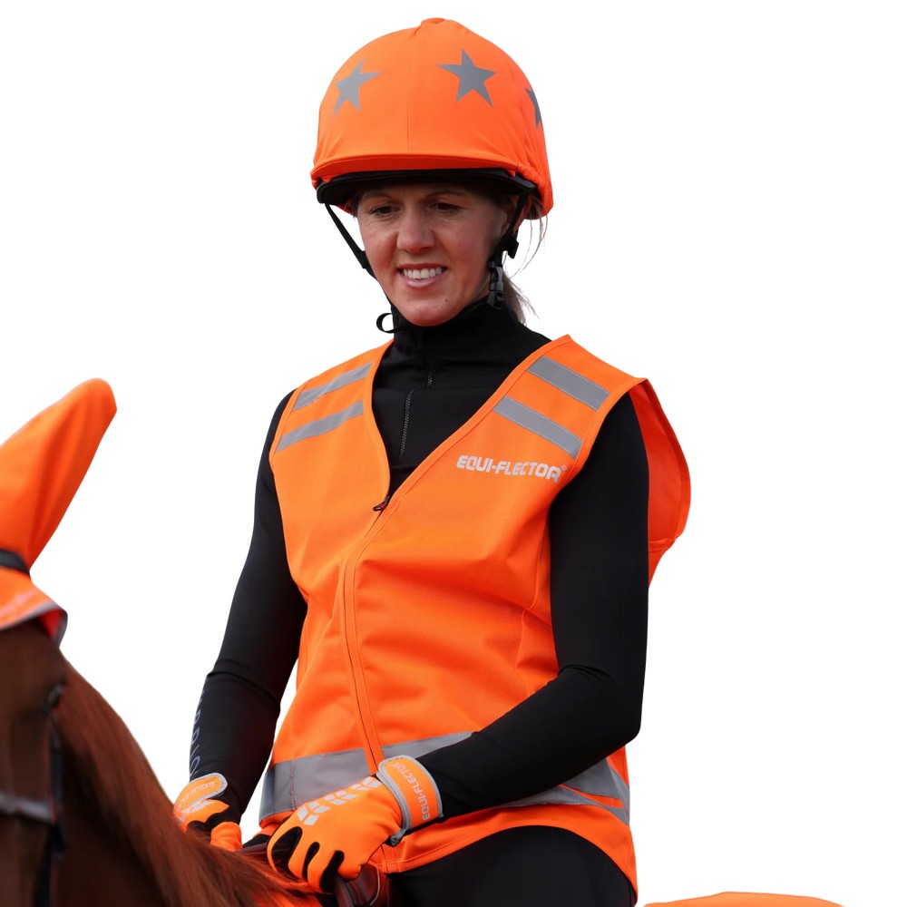 Orange - Side - Equi-Flector Unisex Adult Safety Vest