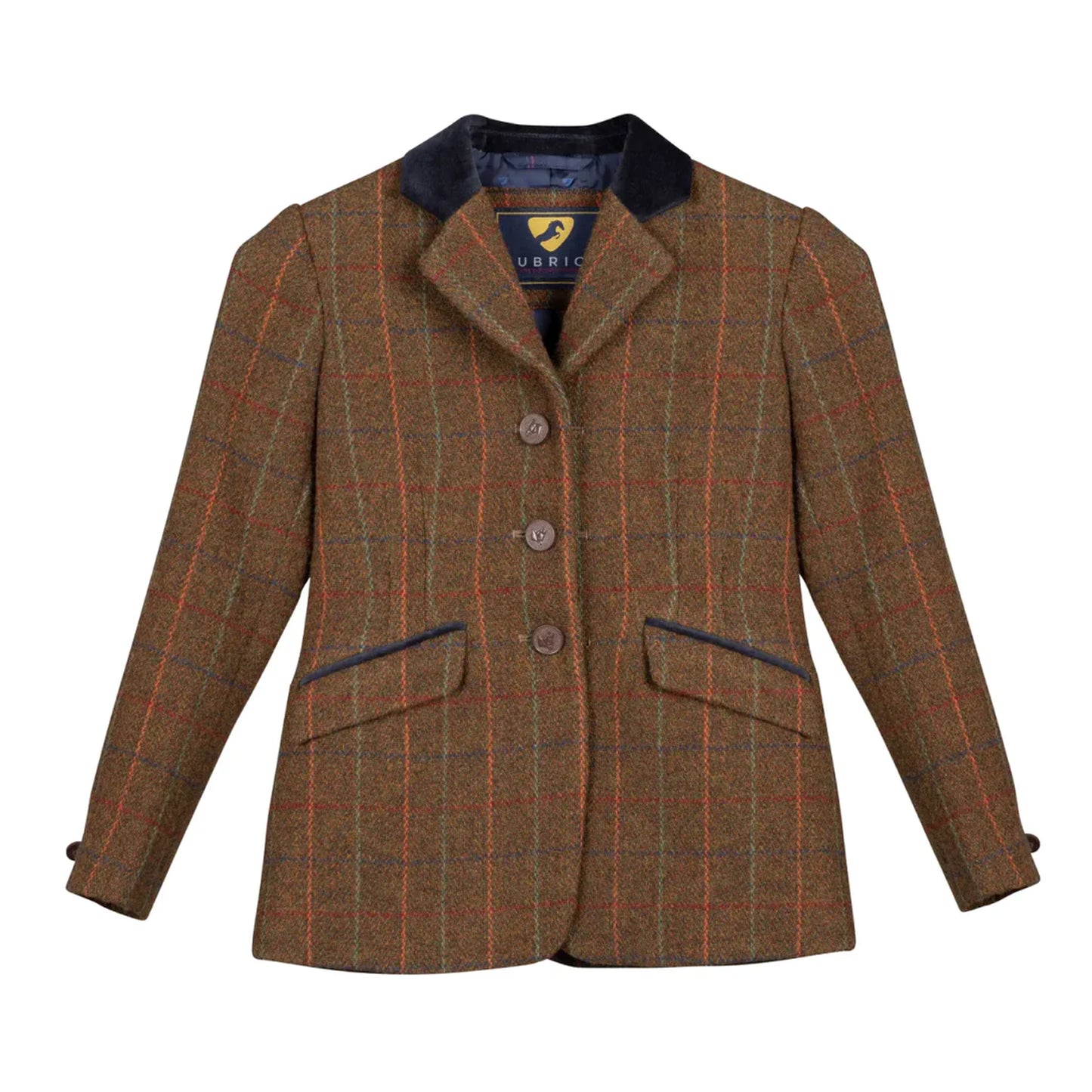 Rust - Front - Aubrion Womens-Ladies Saratoga Show Jumping Jacket