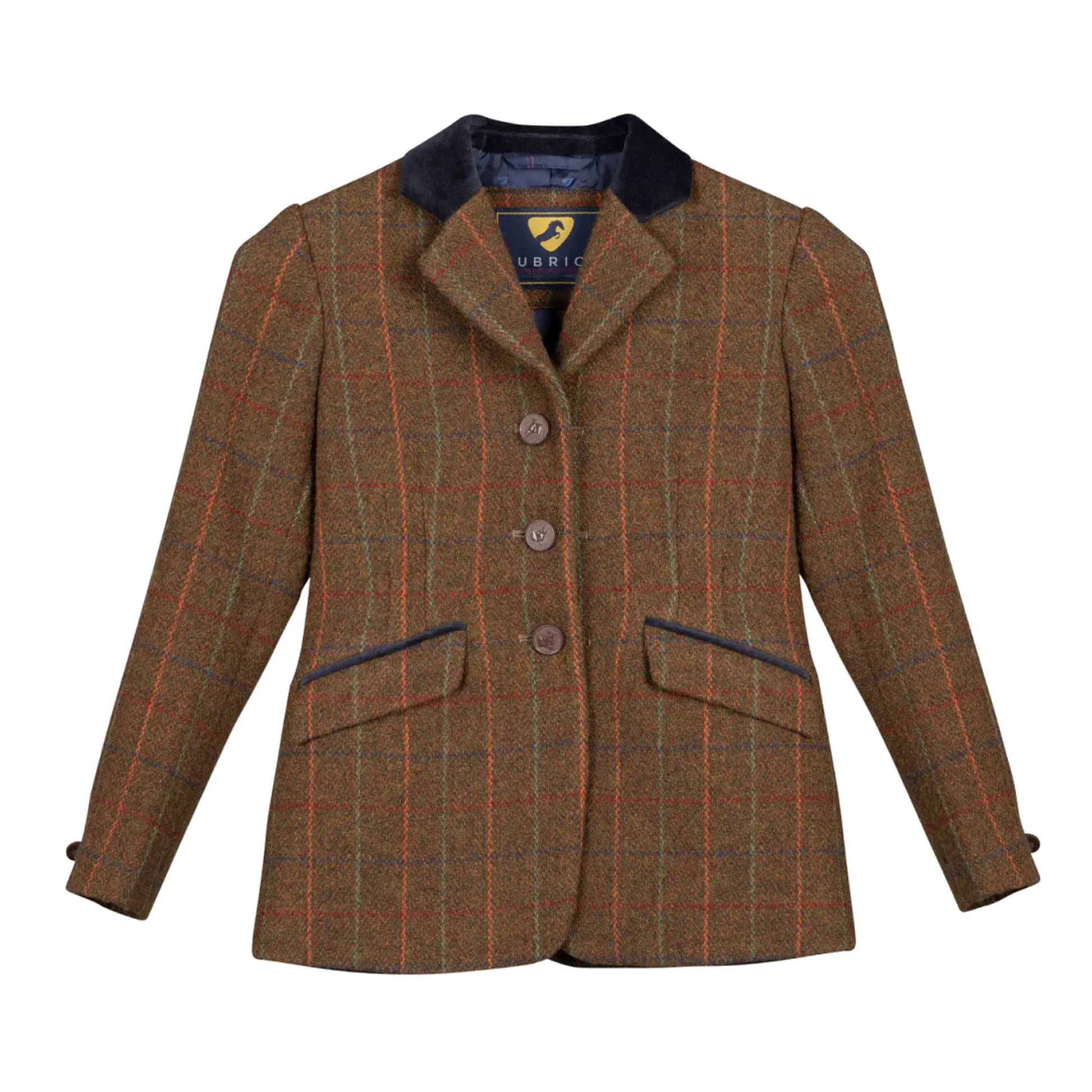 Rust - Front - Aubrion Womens-Ladies Saratoga Show Jumping Jacket