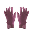 Purple - Back - Shires Unisex Adult Newbury Gloves