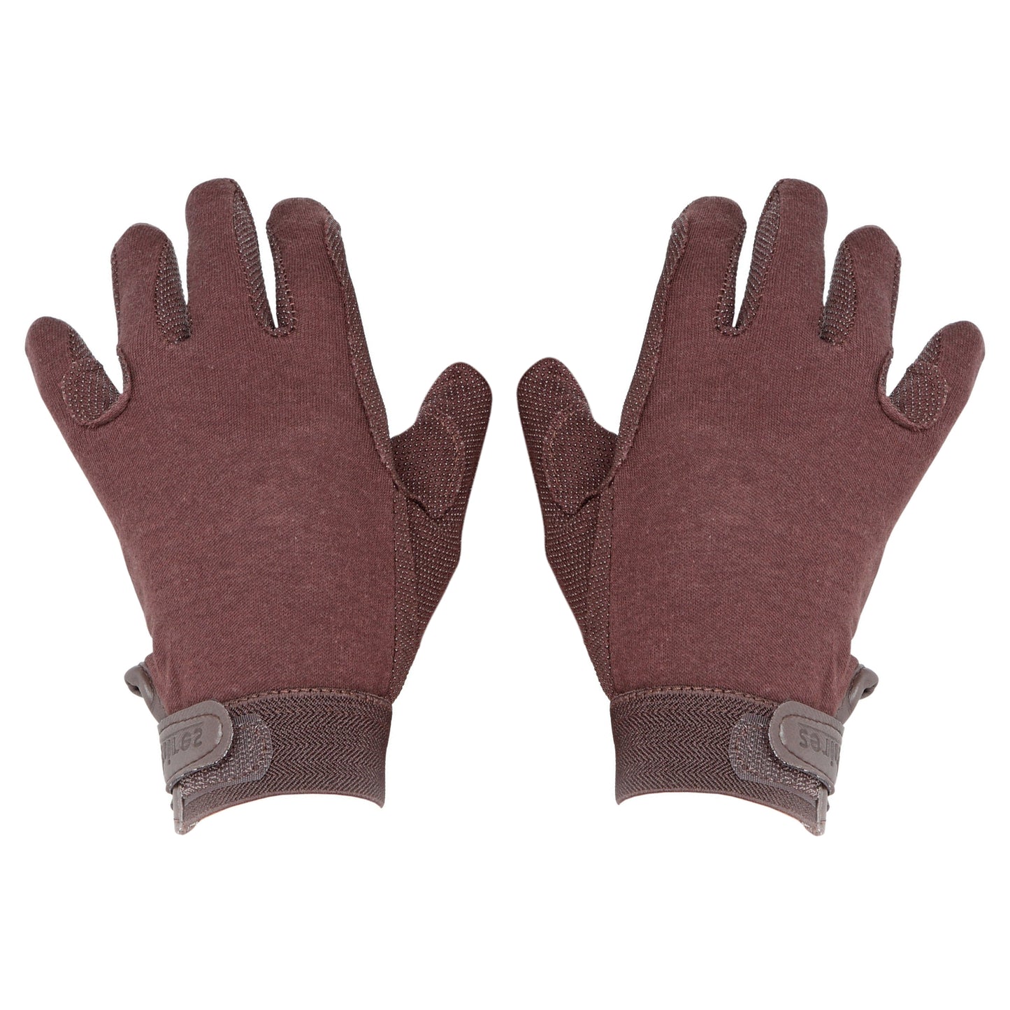 Brown - Back - Shires Unisex Adult Newbury Gloves
