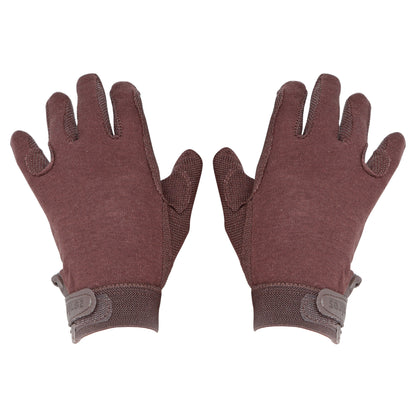Brown - Back - Shires Unisex Adult Newbury Gloves