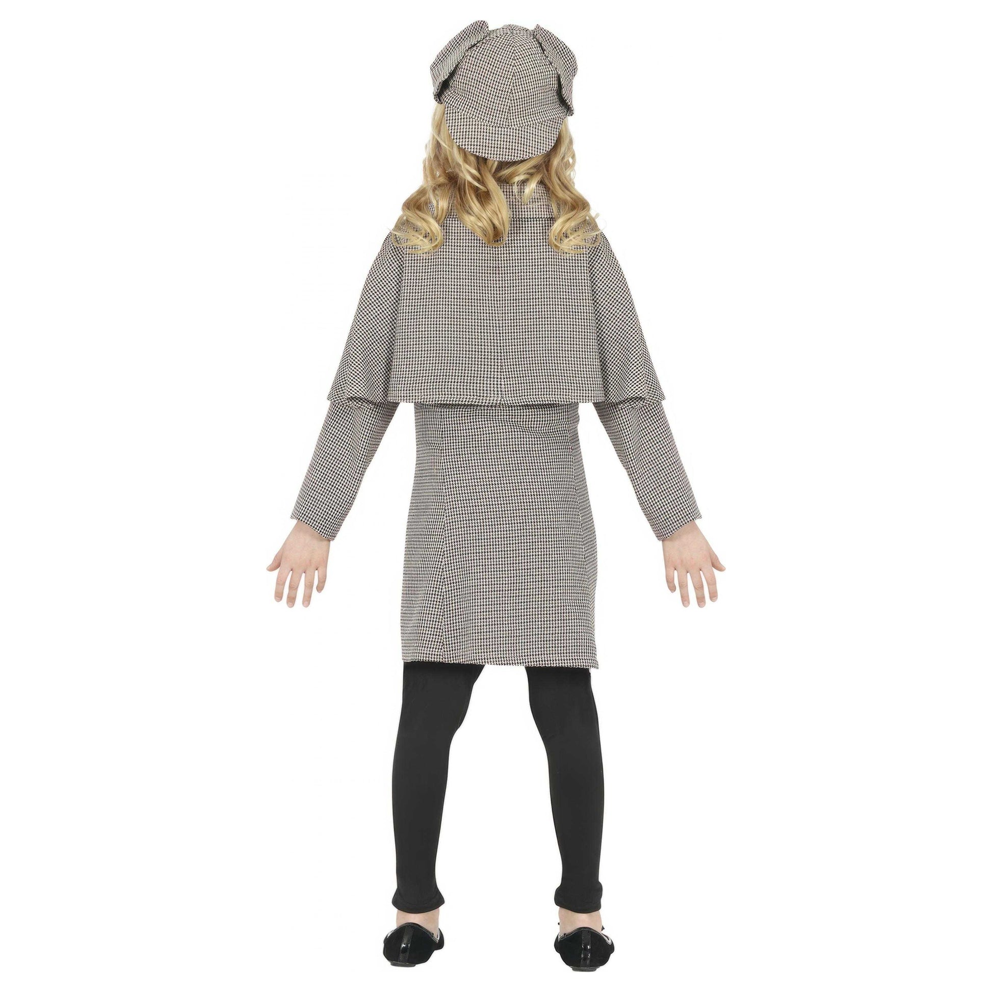 Grey - Back - Fiestas Guirca Childrens-Kids Detective Costume Set