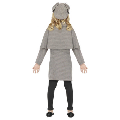 Grey - Back - Fiestas Guirca Childrens-Kids Detective Costume Set
