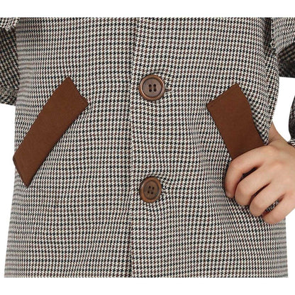 Grey - Side - Fiestas Guirca Childrens-Kids Detective Costume Set