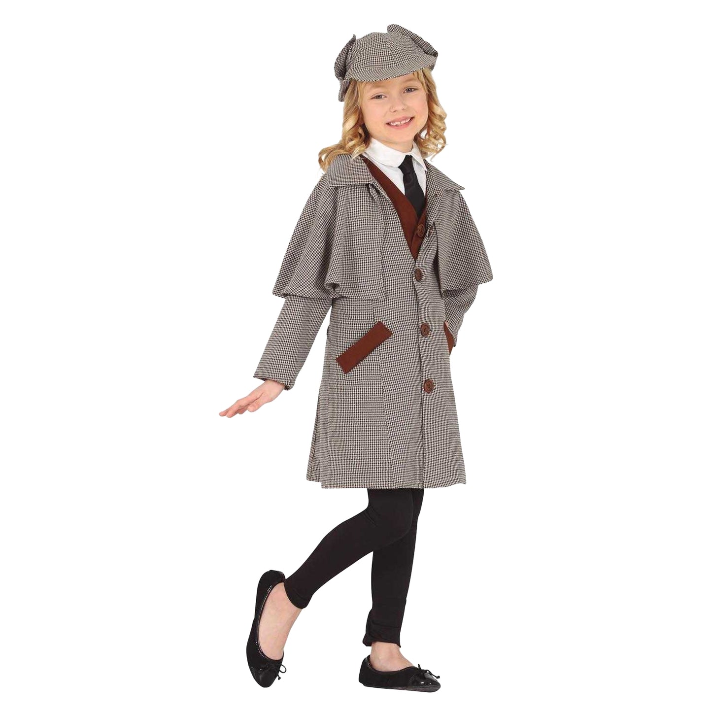Grey - Front - Fiestas Guirca Childrens-Kids Detective Costume Set