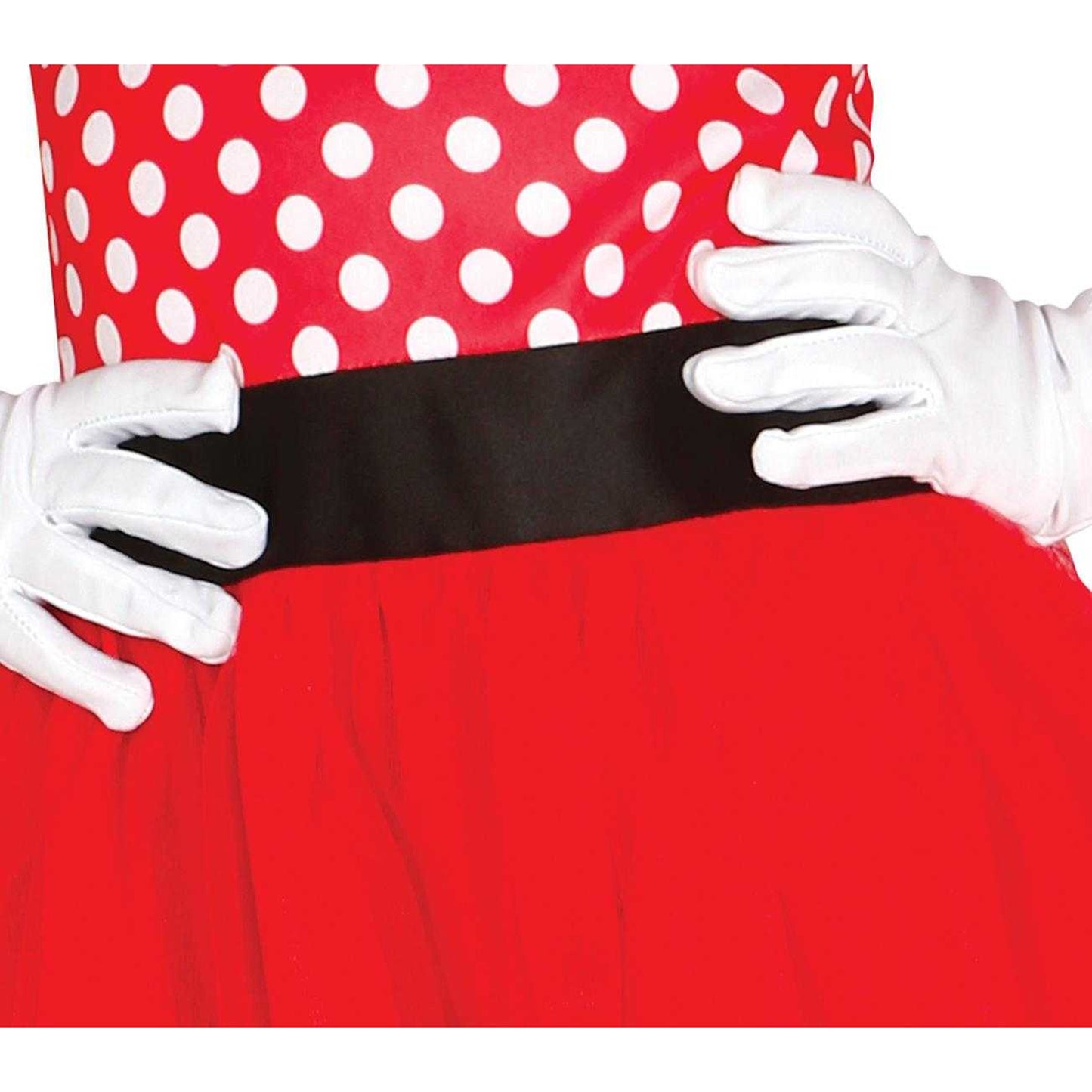 Red-Black - Back - Fiestas Guirca Girls Mouse Costume Set