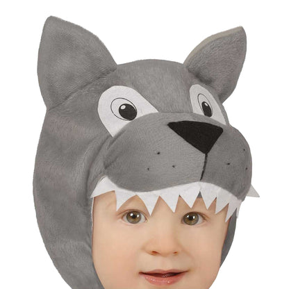 Grey - Side - Fiestas Guirca Baby Wolf Costume Set