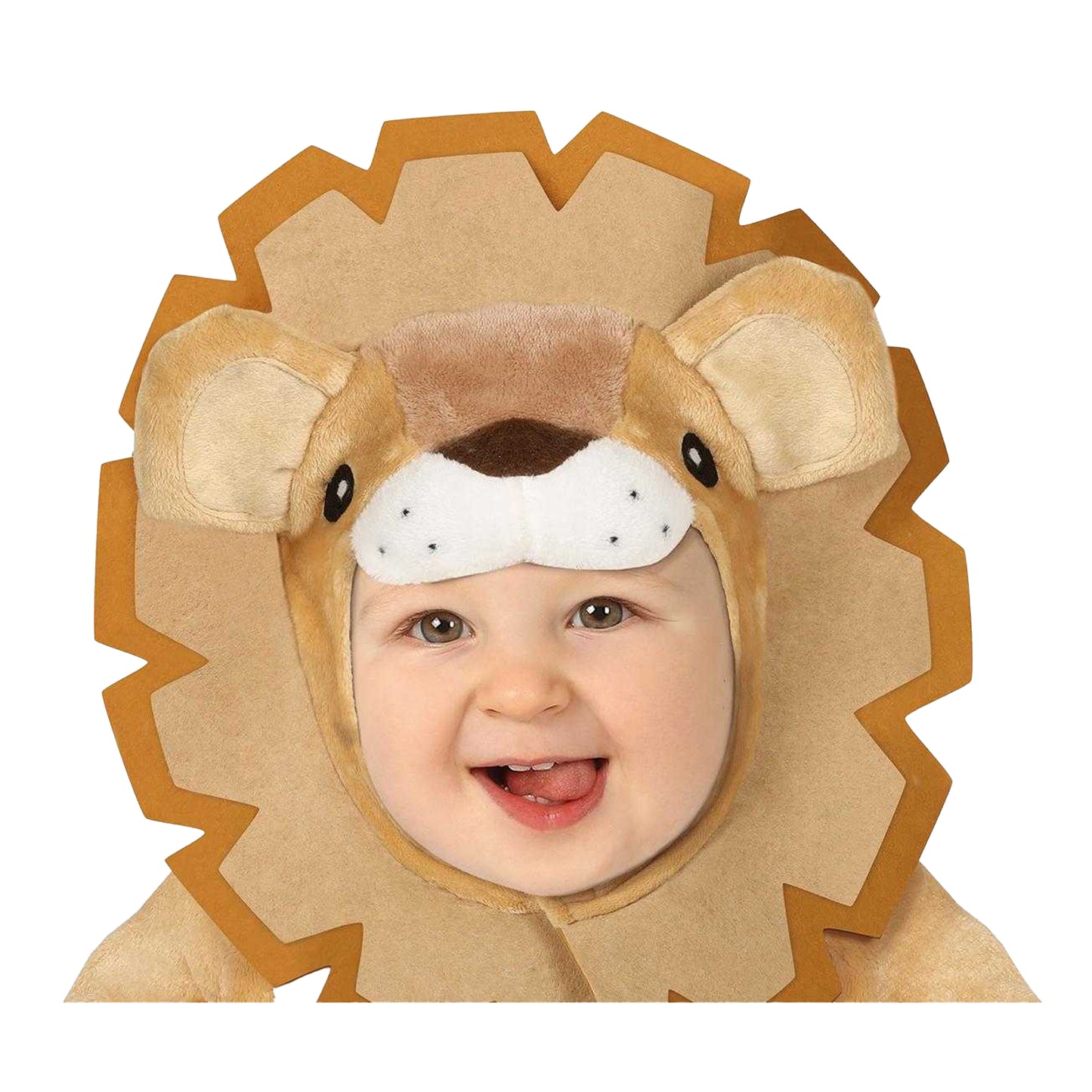 Brown - Side - Fiestas Guirca Baby Lion Costume Set