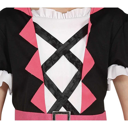 Black-Pink - Side - Fiestas Guirca Girls Pirate Costume