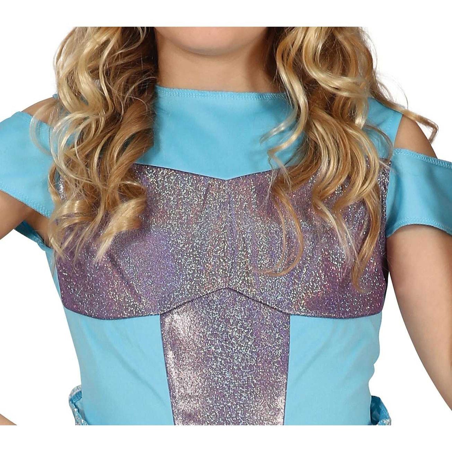 Blue - Side - Fiestas Guirca Girls Mermaid Costume