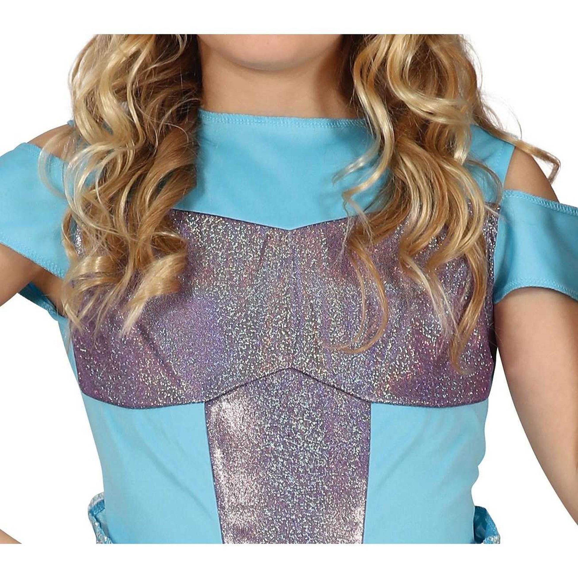 Blue - Side - Fiestas Guirca Girls Mermaid Costume