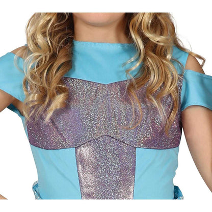 Blue - Side - Fiestas Guirca Girls Mermaid Costume