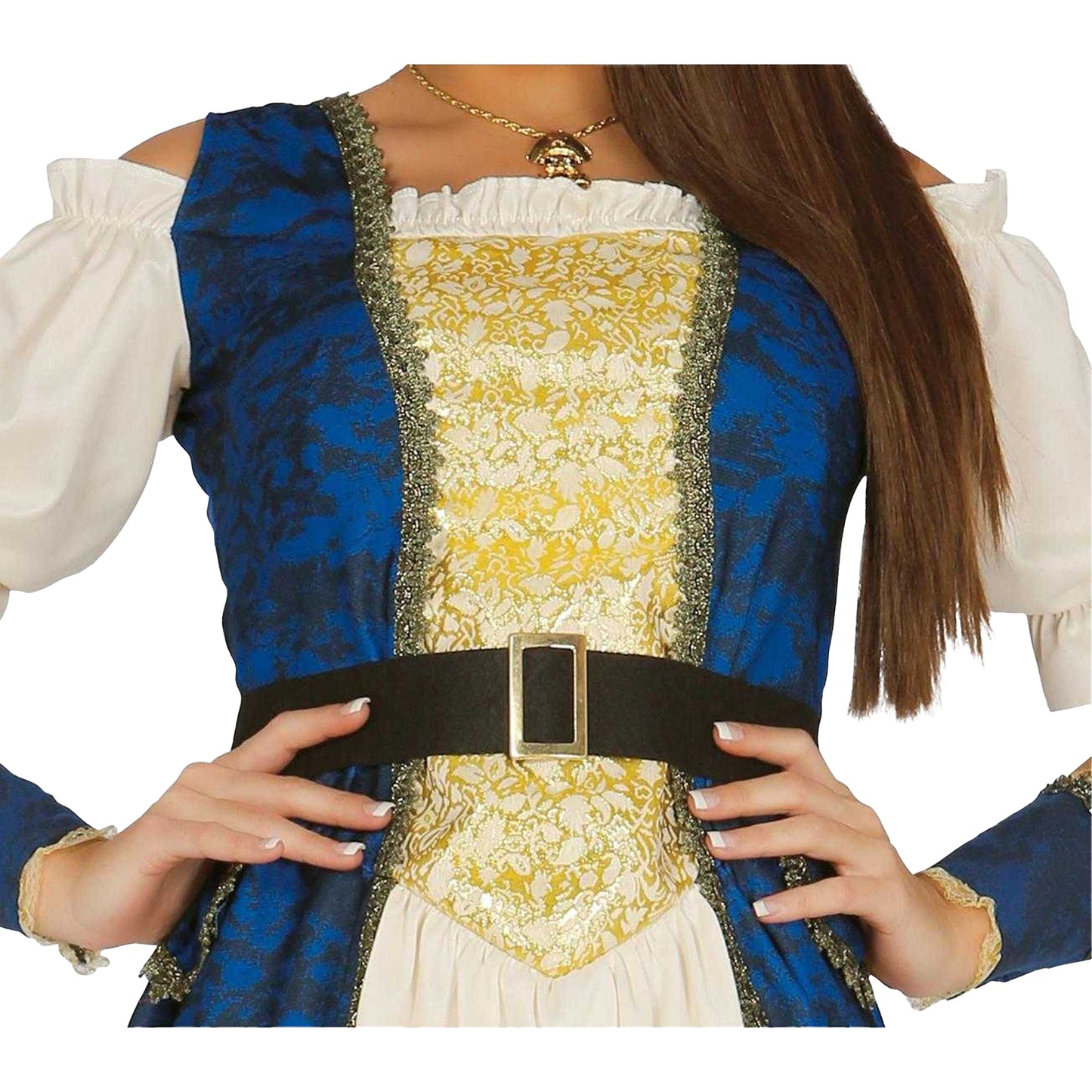 Beige-Blue - Lifestyle - Fiestas Guirca Womens-Ladies Luxury Pirate Costume Set