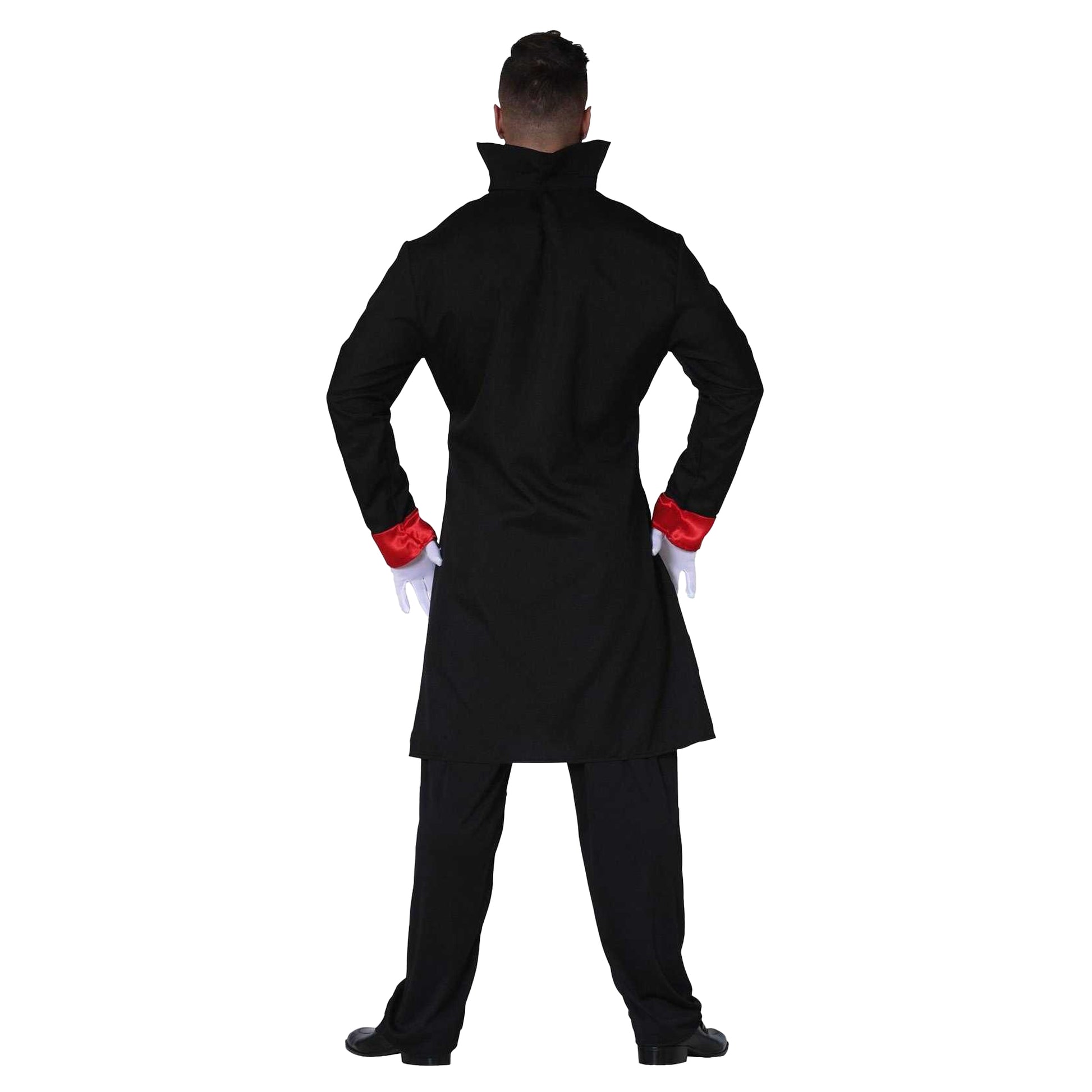 Black-Red - Back - Fiestas Guirca Mens Vampire Costume Set