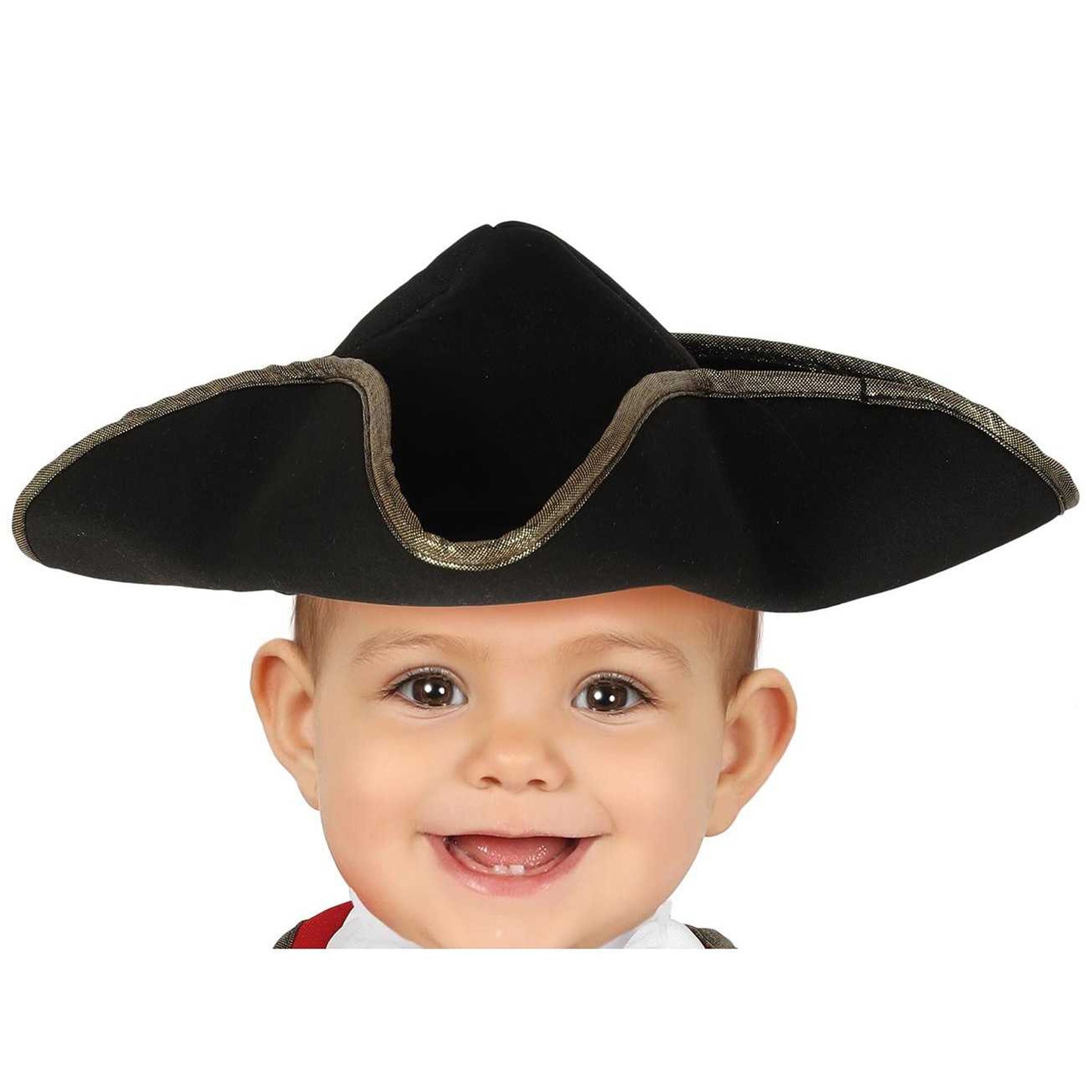 Burgundy-Black - Side - Fiestas Guirca Baby Pirate Costume Set