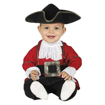 Burgundy-Black - Front - Fiestas Guirca Baby Pirate Costume Set