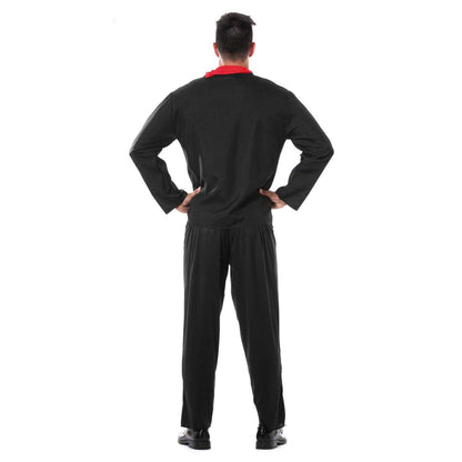 Black-Red-White - Back - Fiestas Guirca Mexican Skeleton Costume Set