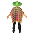 Multicoloured - Back - Fiestas Guirca Unisex Adult Mexican Costume Poncho