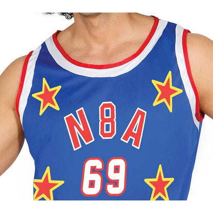 Blue-Red - Side - Fiestas Guirca Mens USA Basketball Costume