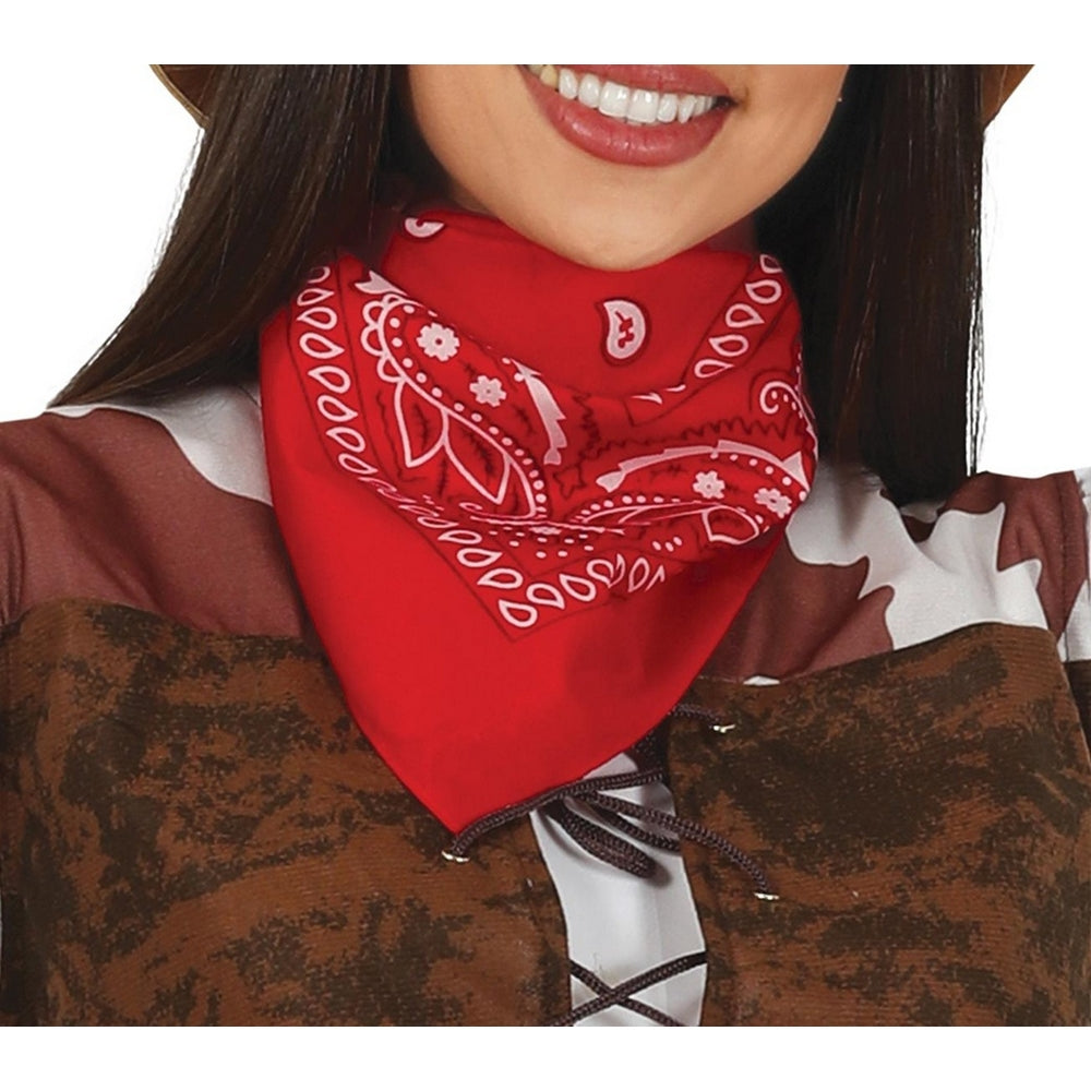 Brown-White - Lifestyle - Fiestas Guirca Womens-Ladies Cowboy Costume Set