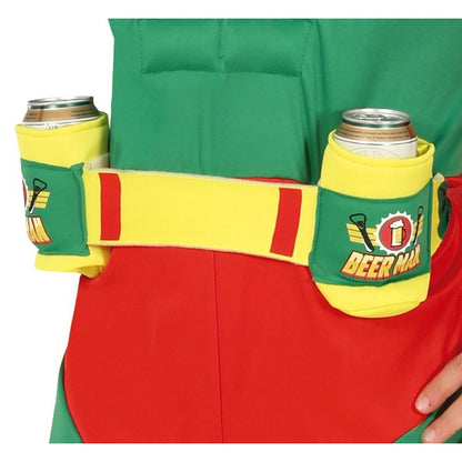 Green-Red - Side - Fiestas Guirca Mens Beerman Hero Costume