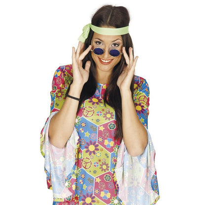 Blue - Back - Fiestas Guirca Unisex Adult Hippie Costume Accessory