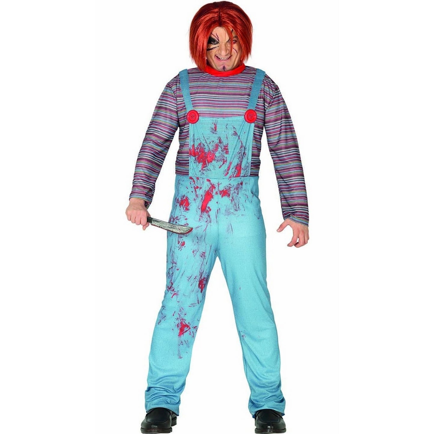 Blue-Multicoloured - Front - Fiestas Guirca Teen Boys Creepy Doll Costume