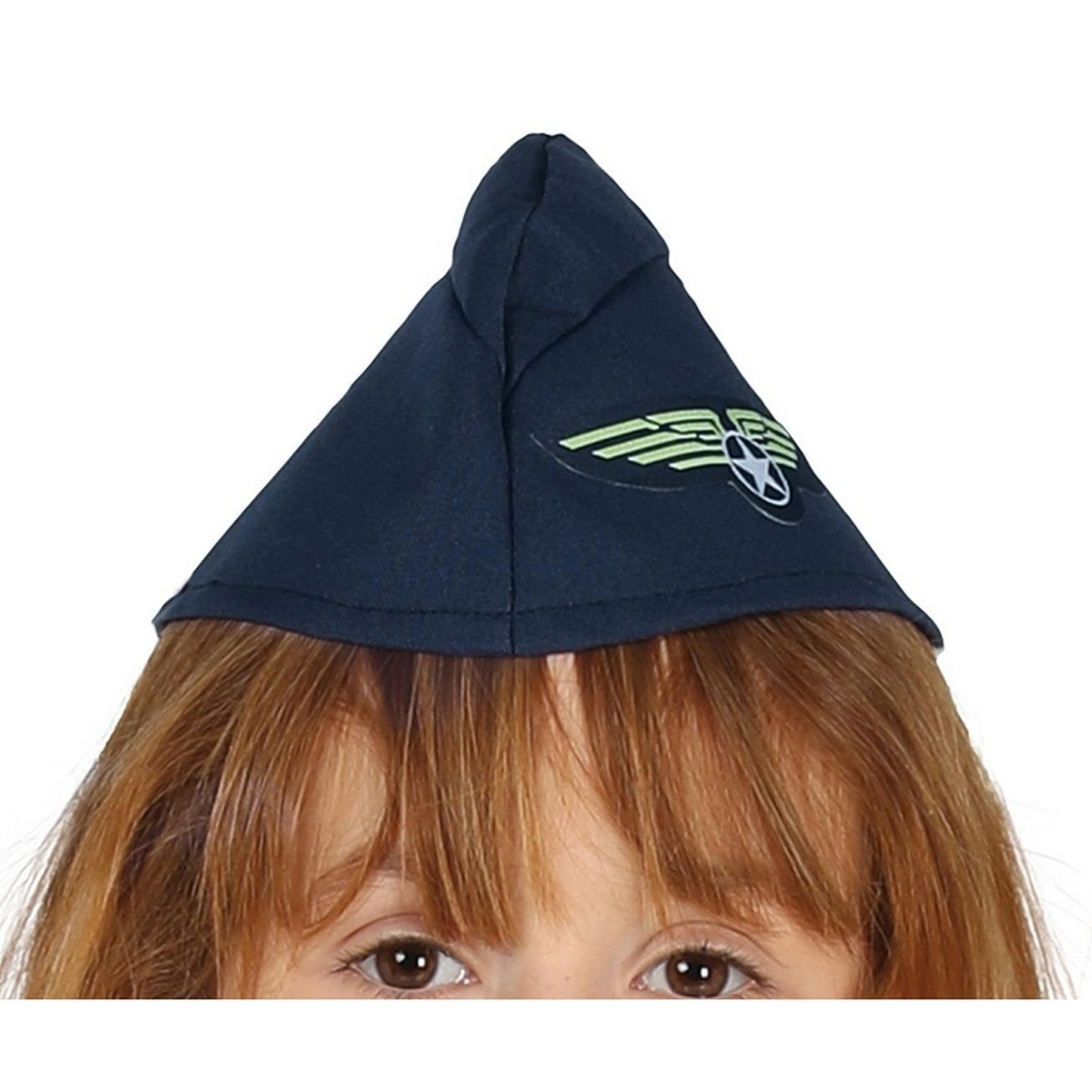 Blue - Back - Fiestas Guirca Girls Air Hostess Costume Set