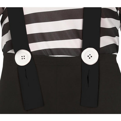 Black-White - Lifestyle - Fiestas Guirca Womens-Ladies Mime Costume Set