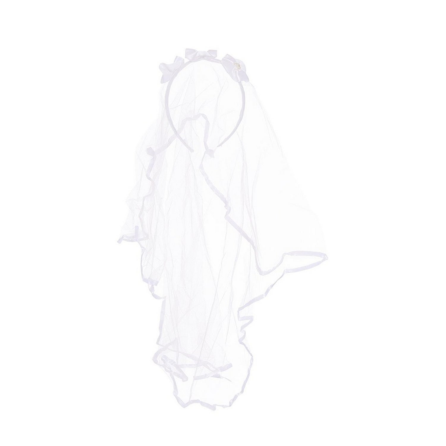 White - Front - Fiestas Guirca Bride Tiara And Veil