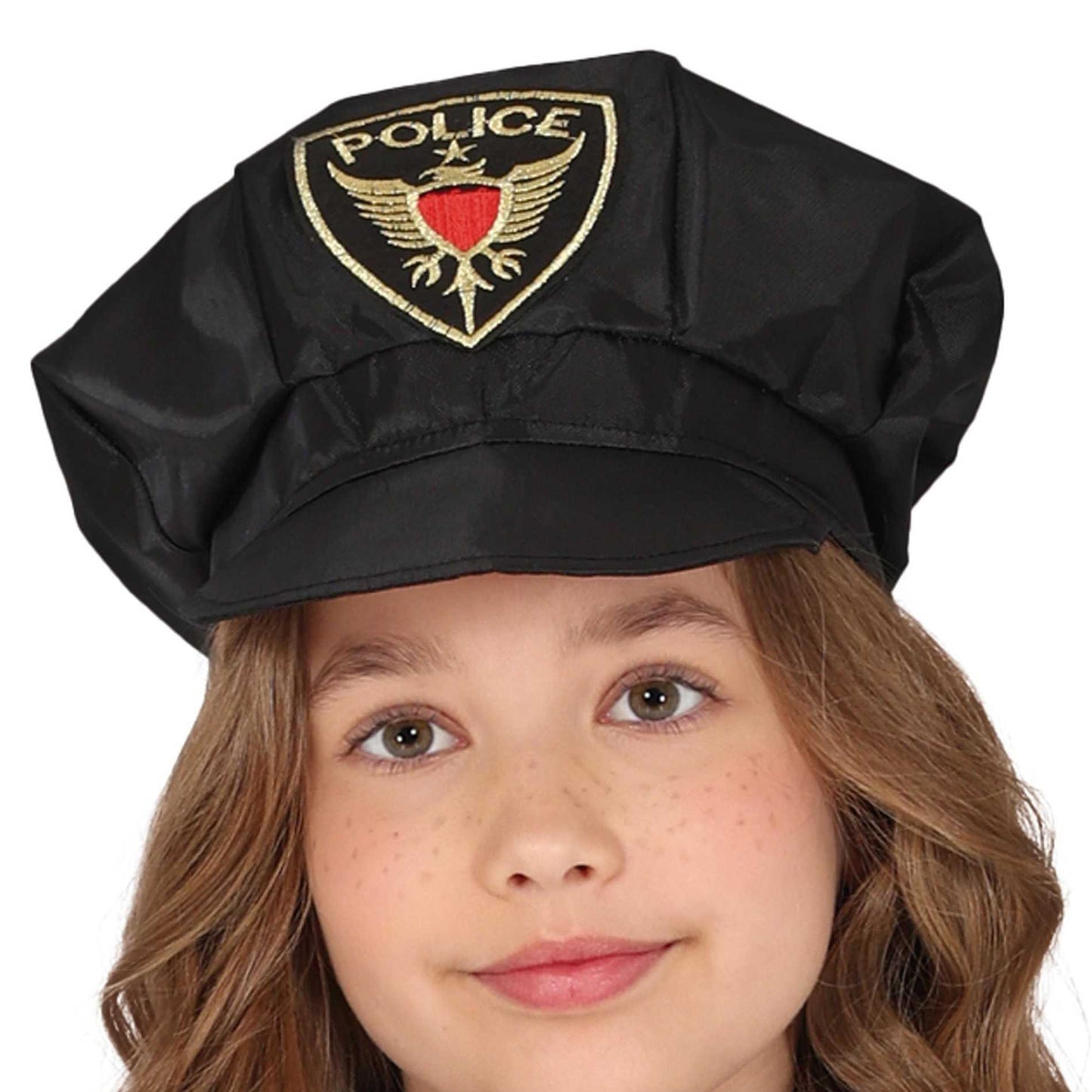 Blue-Black - Side - Fiestas Guirca Girls Police Costume Set
