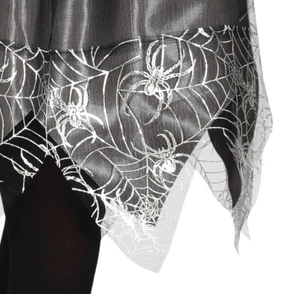 Silver - Pack Shot - Fiestas Guirca Childrens-Kids Spiderweb Witch Costume Set