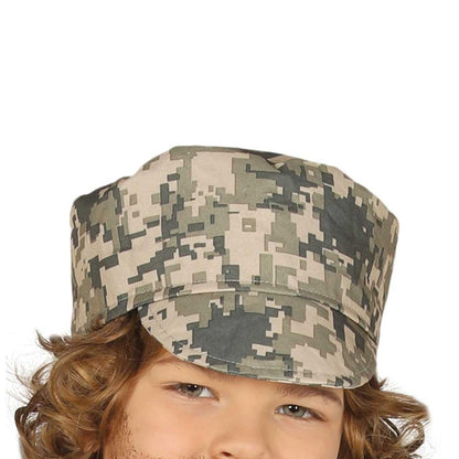 Green-Brown - Back - Fiestas Guirca Boys Soldier Costume Set
