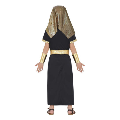 Black-Gold - Back - Fiestas Guirca Childrens-Kids Egyptian Costume Set