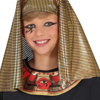 Black-Gold - Side - Fiestas Guirca Childrens-Kids Egyptian Costume Set