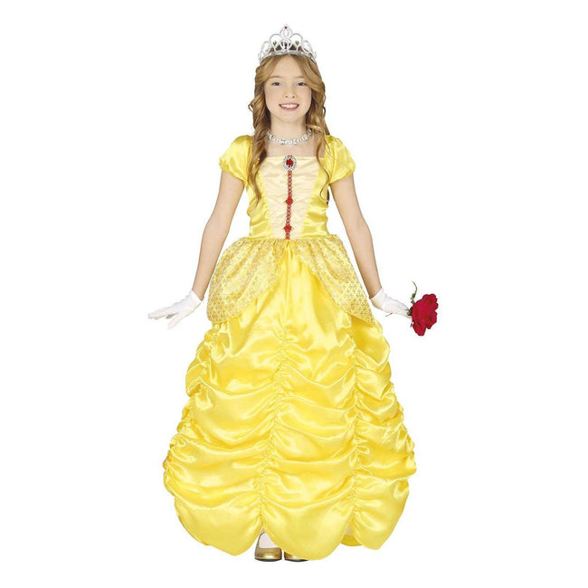 Yellow - Front - Fiestas Guirca Girls Princess Costume
