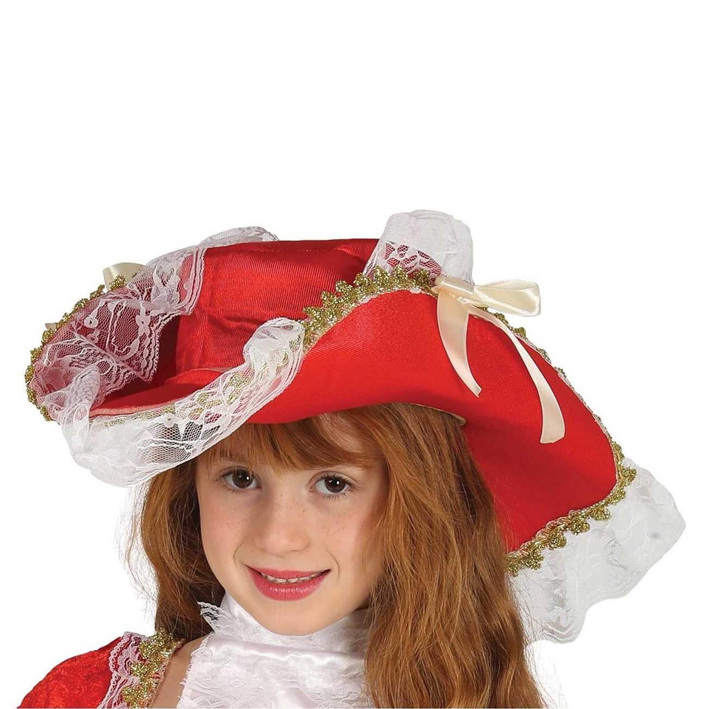 White-Red - Back - Fiestas Guirca Girls Musketeer Costume Set