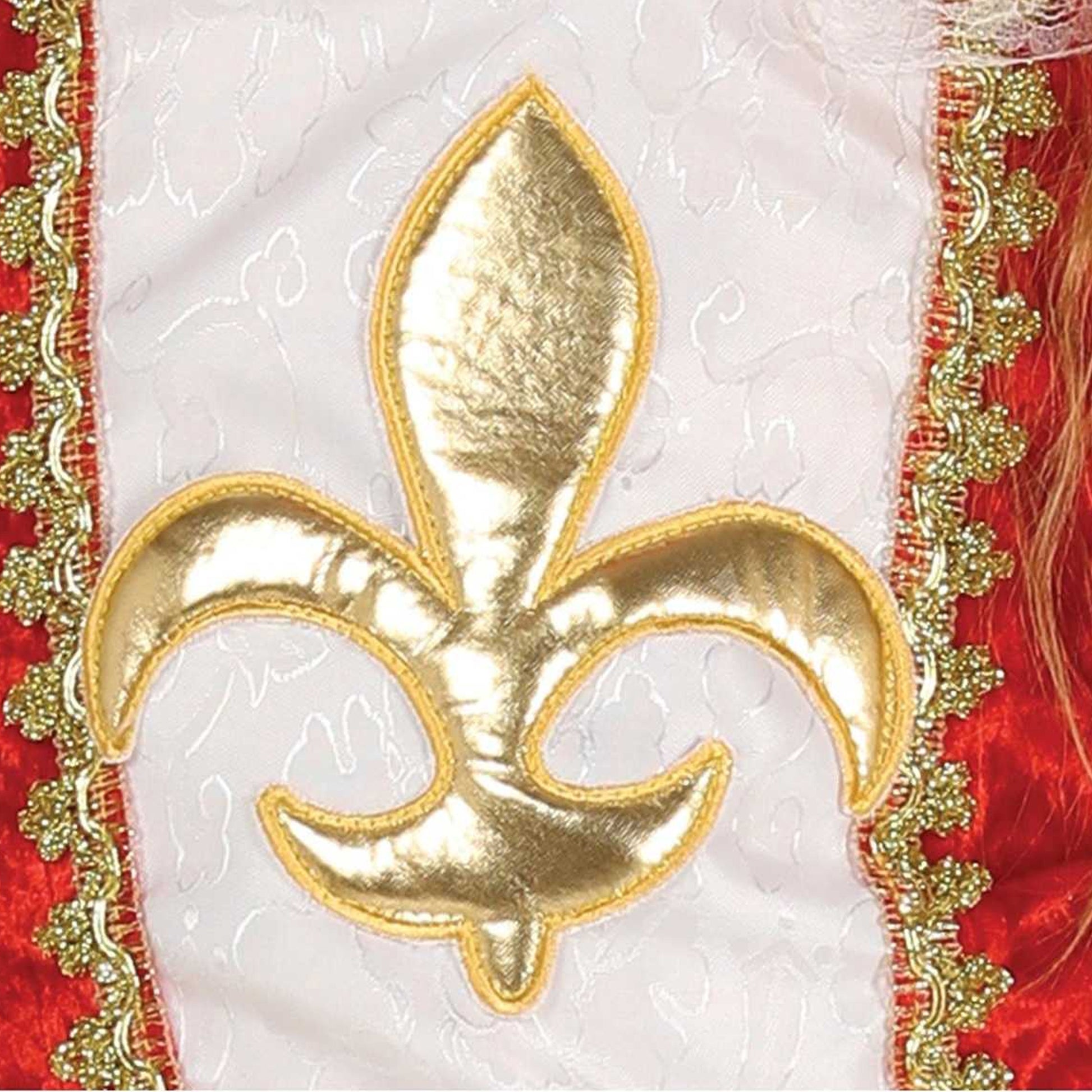 White-Red - Side - Fiestas Guirca Girls Musketeer Costume Set