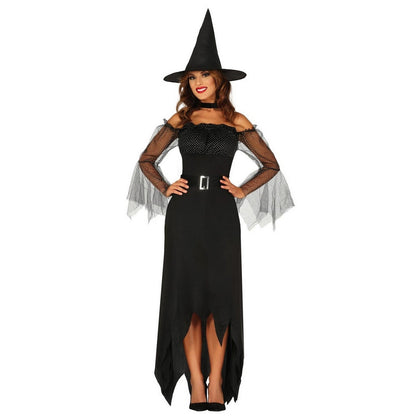 Black - Front - Fiestas Guirca Womens-Ladies Witch Costume Set