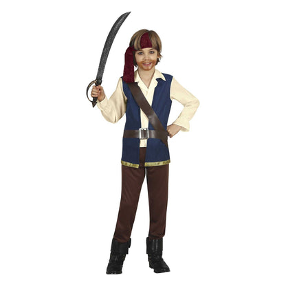 Brown-Beige - Front - Fiestas Guirca Boys Pirate Costume Set