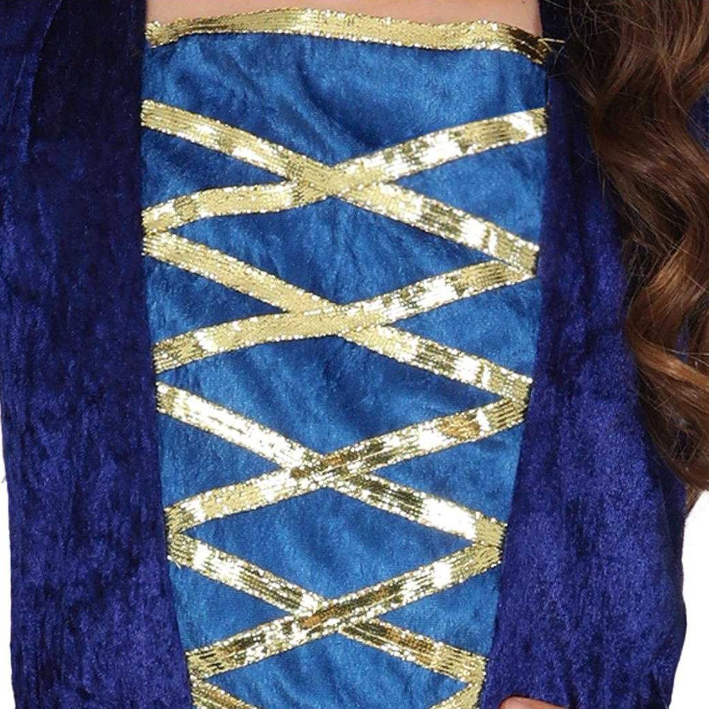 Blue - Side - Fiestas Guirca Girls Medieval Costume