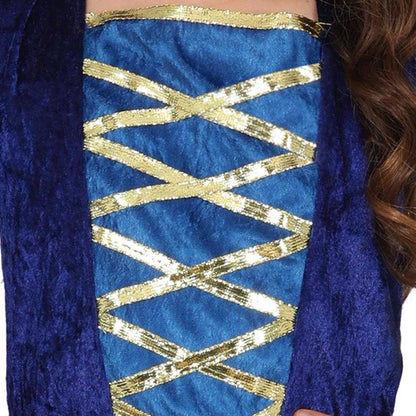 Blue - Side - Fiestas Guirca Girls Medieval Costume