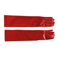Red - Back - Fiestas Guirca Womens-Ladies Metallic Gloves
